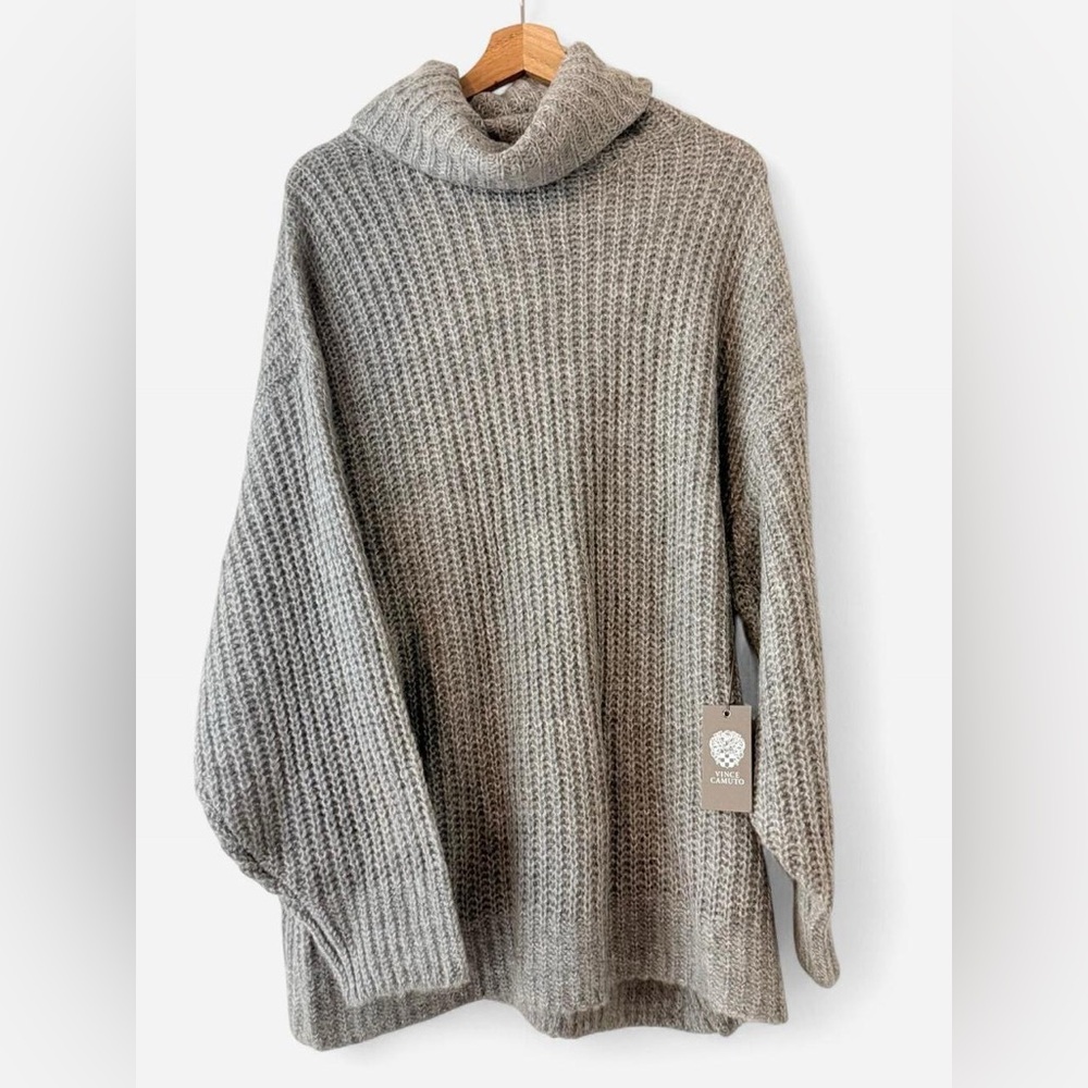 Vince Camuto Heather Gray Turtleneck Sweater